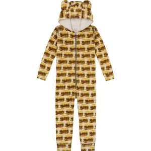 Claesen's® - Velours Onesie - Burger - 5% Lycra - 15% Polyester - 80% Katoen