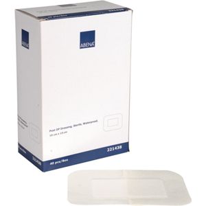 Abena Eilandpleister Waterproof - 40 Stuks - Steriel Absorberend Wondverband - Nonwoven Pleisters - 10 x 15 cm