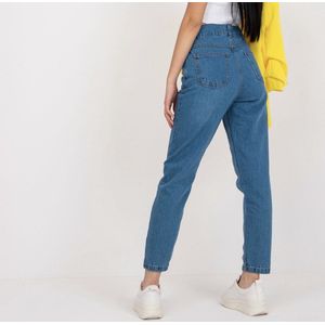JEANS/ Blauwe straight jeans Emma (36)