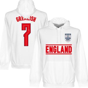 Engeland Grealish 7 Team Hoodie - Wit - XXL