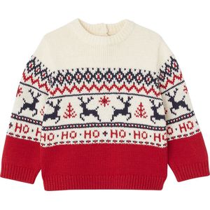 Jacquard - Babytrui - Rood - Kerstthema - Familiecapsule