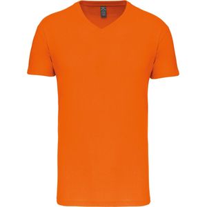 Kariban Heren-t-shirt BIO150IC V-hals K3028IC - orange - XXL