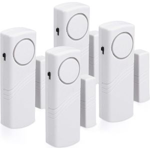 kwmobile - Alarmsysteem - Draadloze Beveiliging - 100dB - 4 Stuks