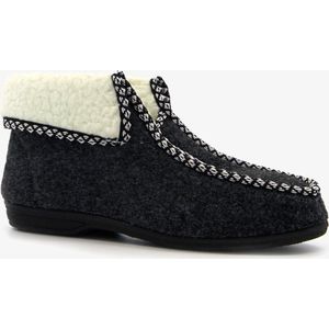 Thu!s hoge dames pantoffels met rits - Grijs - Sloffen - Maat 38