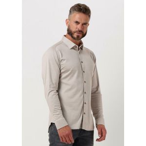 Desoto - Overhemd Strijkvrij Kent Melange Beige - Heren - Maat 3XL - Slim-fit