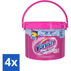 4 x Vanish Oxi Action - Vlekkenverwijderaar Poeder - Levendige Kleuren - Gekleurde Was - 2.7 Kg - Vlekkenverwijderaar - Wasverzachter - Kleurbescherming - Wasmiddel - Waspoeder