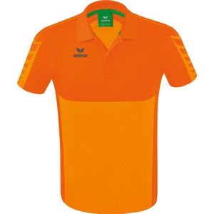 ERIMA Six Wings Polo New Orange-Oranje Maat M