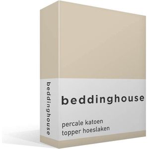 Beddinghouse - Percale Katoen - Topper Hoeslaken - 90x220 cm - Naturel