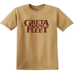 Greta Van Fleet - Logo Heren T-shirt - 2XL - Geel
