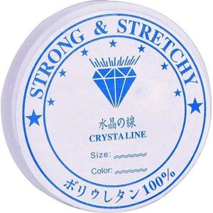 0.4mm elastisch nylondraad transparant | Ca.14.5 meter op rol | Sieraden maken