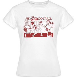 Barbie Design Spreuk He Ken Do It All T-Shirt Dames