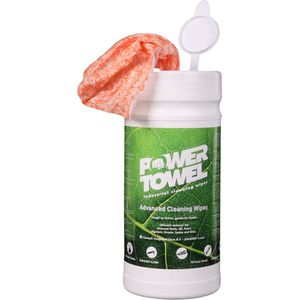 Power Towel - reinigingsdoekjes - 70 stuks - vochtige poetsdoeken - voor garages en werkplaatsen - milieuvriendelijk - duurzaam - Schoonmaken van olie, verf, vet, inkt en kitresten - ontvetter