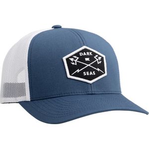 Dark Seas Cap - Progress Hat - Navy White - One Size - Trucker Cap - Pet Heren - Petten