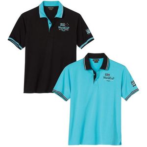 ATLAS FOR MEN - Set van 2 polo's Island League - Heren - Verkrijgbaar in grote maten - M