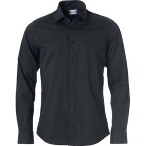 Clique Luxe modern Overhemd Clark maat 3XL kleur Zwart