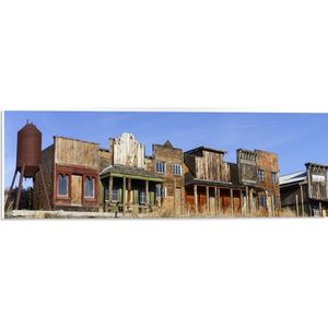 PVC Schuimplaat- Westernse Huizen - 60x20 cm Foto op PVC Schuimplaat