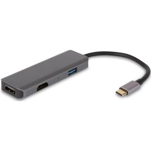 SBVR® EV09 - 3 in 1 USB C Hub - 2x HDMI - USB-A 3.0 - 4K 60Hz