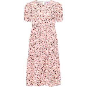 Mymo - Nolie - Midi-jurk - Wit - Veelkleurig