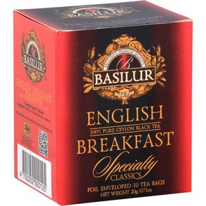 BASILUR English Breakfast - Zwarte thee in zakjes, 10x2g