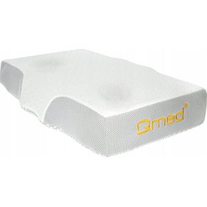 Qmed Safe&Glow Orthopedische Kussen - Wit, Traagschuim voor Slaap & Huid