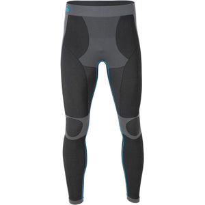 Performance Sportbroek heren lang - Thermobroek - Runningbroek - Zwart/Grijs L/XL