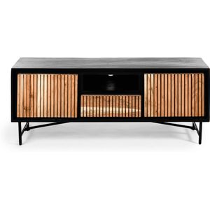 Haki tv-meubel 140cm naturel/zwart