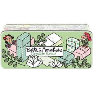 Derrière La Porte Opbergblik Zakdoekjes – Metaal – 24 x 10 x 10 cm – Valérie Nylin – Inhoud ca. 2.400 ml