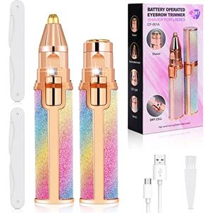 2-in-1 Elektrische Gezichtsontharingsapparaat met LED-Licht voor Dames