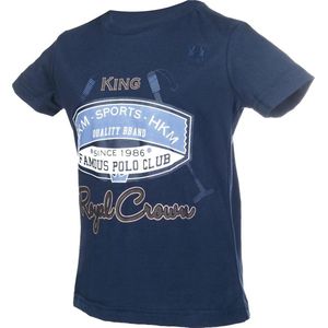 HKM Shirt -King royal- donkerblauw 110/116
