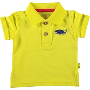 Bess - Polo Geel met applicatie - Maat 62