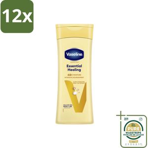 Vaseline Bodylotion Essential Healing 400 ml - Voordeelverpakking - 12 stuks - Droge huid - Ruwe huid