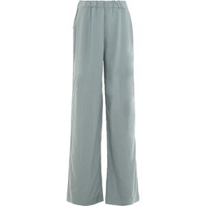 Knit Factory Nova Dames Pantalon - Dames broek - Pantalon met steekzakken - Lange broek - Superzacht door 100% modal viscose - Elastisch - Wijde broek - Vintage Green - 36/38