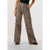 Catwalk Junkie Tailored Leopard Jeans Jeans Dames - Broek - Bruin - Maat 27