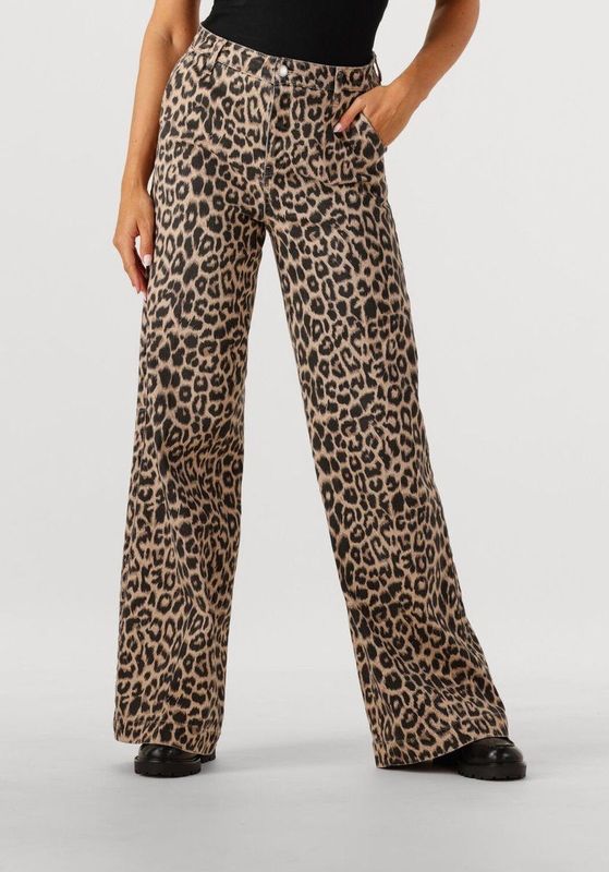 Catwalk Junkie Tailored Leopard Jeans Jeans Dames - Broek - Bruin - Maat 27