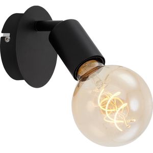 Briloner Leuchten PEARL  Wandlamp- Spotkop draaibaar en Zwenkbaar - E27 - Metaal - Zwart
