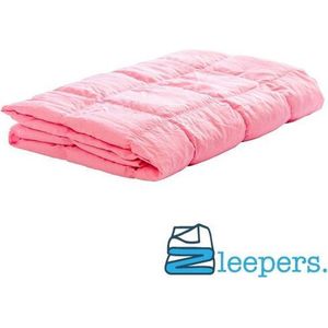 Verzwaringsdeken Roze Pink midi 100*150 Weighted blanket 5 kilo KG Zleepers Verzwaarde duurzame deken met granulaat vulling voor volwassenen of kind