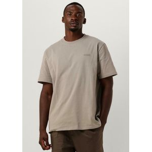 Woodbird Wbbaine Base Tee Polo's & T-shirts Heren - Polo shirt - Taupe - Maat M