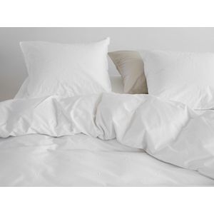 Yumeko overtrekset katoen satijn wit moon 200x220 + 2/60x70 - Bio, eco & fairtrade