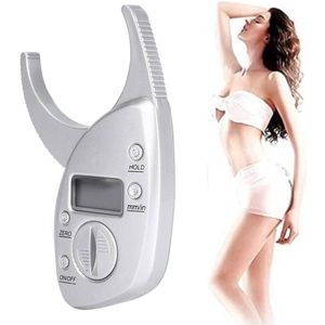 Lichaamsvetmeter, draagbaar, lichaamsvetmeetapparaat, lichaamsmeetlint, meetlint voor armen, borst, dijen of taille, meet lichaamsvet voor mannen en vrouwen, 3V-batterij (niet inbegrepen)