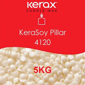 Kerax -5 KG- KeraSoy 4120 Pillar Wax - Soja Was voor vrijstaande kaarsen - kaarsen maken - pilar