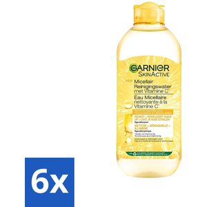 Garnier - SkinActive - Micellair Water - Vitamine C - Reinigingswater - 400 ml - Voordeelverpakking - 6 stuks