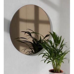 Ronde Spiegel - Deurspiegel - Brons - Diameter: 20 cm - Dikte: 4 mm - In Nederland Geproduceerd - Incl. Spiegellijm - Top Kwaliteit Wandspiegel Zonder Lijst