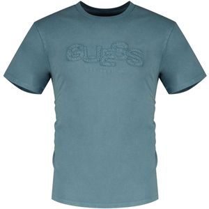 Guess - Bsc Guestack - T-shirt - Blauw - Korte Mouwen