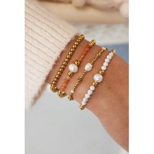 Lâhza Jewelry - Kralen armband dames - RVS