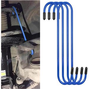 Remklauwhangers haken - 4 stuks, remcilinderhaak, metalen hangers, auto-remklauw, gereedschap - blauw .