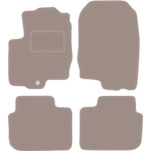 Beige veloursmatten voor: Mitsubishi Colt VI Z30 hatchback (2004-2008)
