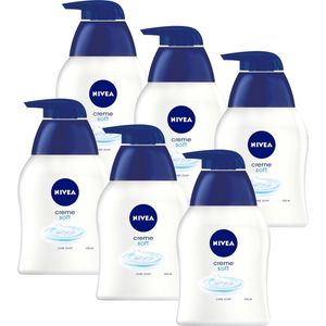 NIVEA Handwash – Rich Moisture Soft - 6 x 250 ml - Handzeep - Voordeelverpakking