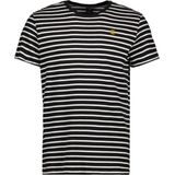 G-Star RAW T-shirt Stripe R T Compact Jersey D24941 C339 A626 White/dk Black Stripe Mannen Maat - L