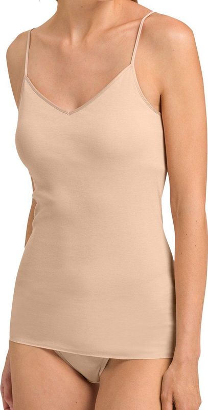 Hanro - Cotton Seamless - Spaghettitop - Zwart