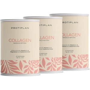 Protiplan - Collageen Verisol® Peptiden Unflavoured - 3 stuks - 3 x 275 g (25 porties) - Supplement